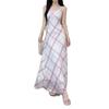 French sweet temperament plaid design suspender dress summer new vacation waist niche explosion dress
