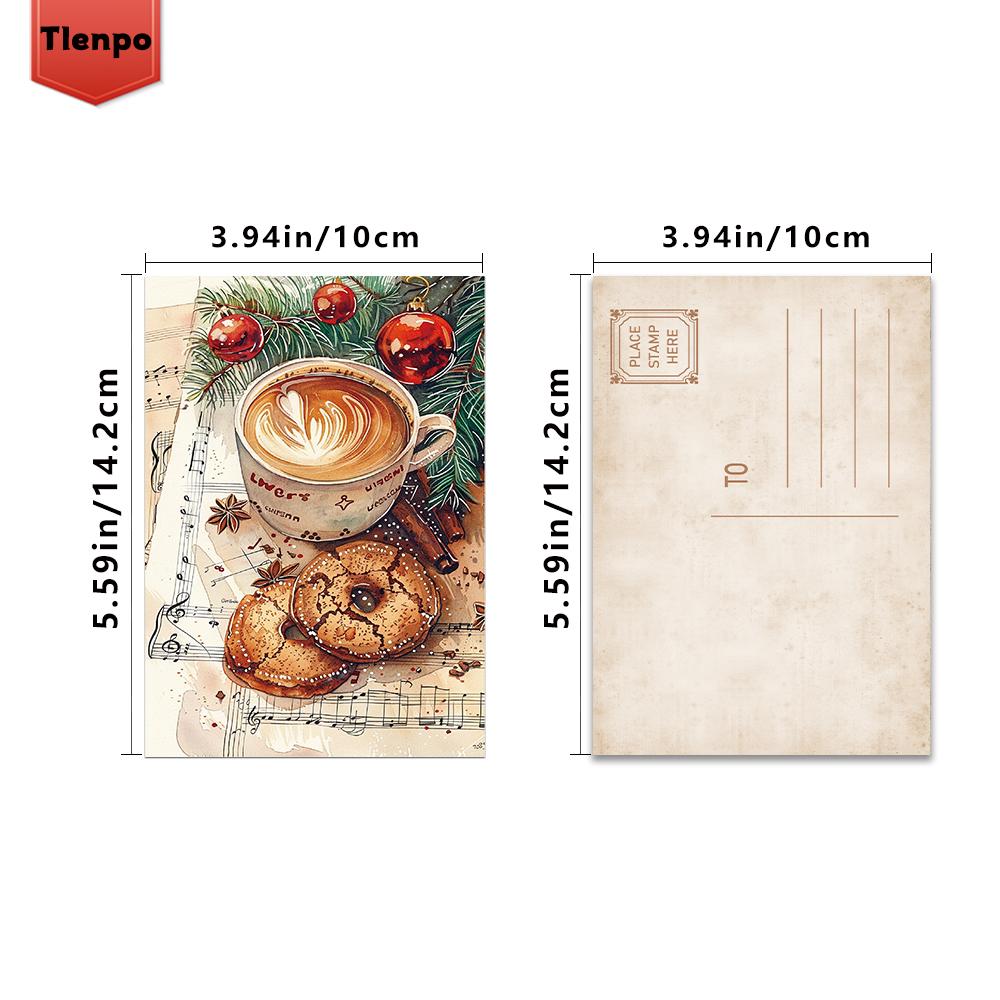 32 ks, Vintage vánoční pohlednice, Dárek k narozeninám/výročí, Sběratelská, Vhodná k obdarování, Lze poslat poštou.