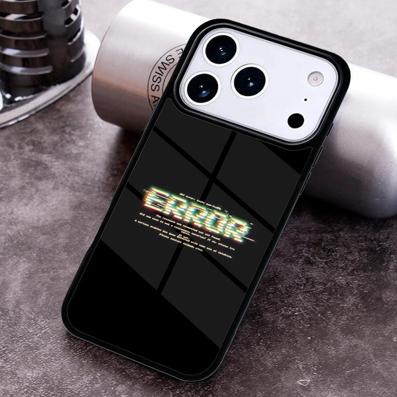 not found Error 404 Phone Case for iPhone 17 16 15 Pro Max Air 14 13 12 11 Plus Shockproof Capa Cover