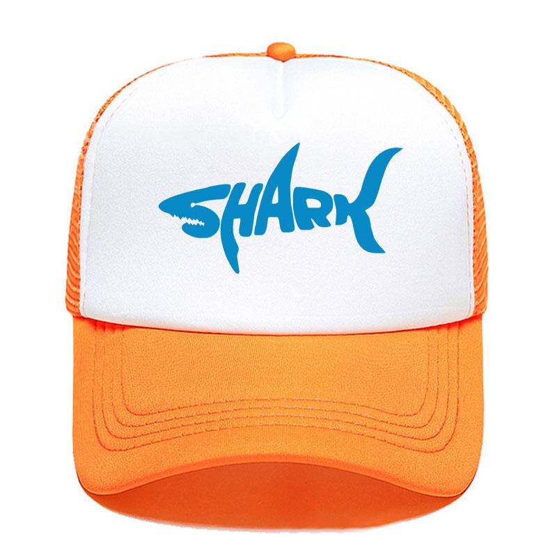 New Shark Print Baseball Cap Funny Casual Unisex Women Parentchild Hats Mesh Visor Outdoor Sun Hat Adjustable Caps