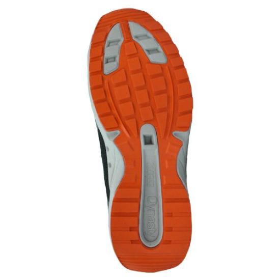Donkel Dynasty Light Safety Breathable Resin Toe JSAA Class Size 23 Shoes, Sneakers, Lightweight, Mesh, High-Tech Cap, B, DL-27, Men's, Black/Orange,