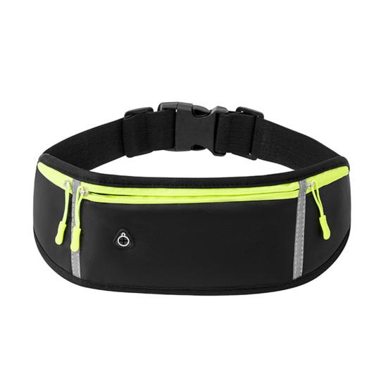 Running Belt Bag Waist Waterproof Water Bottle Bag with Holder Outdoor Sports чёрный