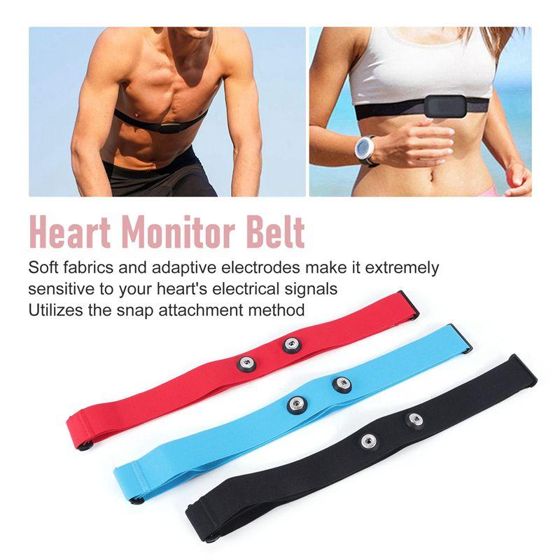 RTENTE-3Pcs For Magene Heart Rate Chest Strap Adjustable Elastic Strap For Polar Wahoo Garmin Sports Wireless Monitor Rate Belt2