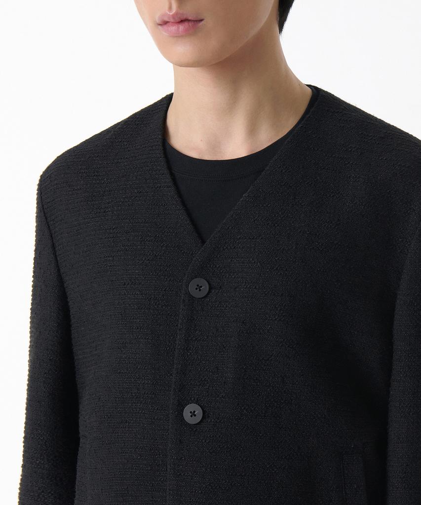 Musinsa Standard V-Neck Tweed Jacket [Black]