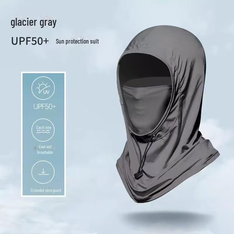 Unisex Summer UV Protection Mask Hat with Integrated Neck & Face Shield for Cycling