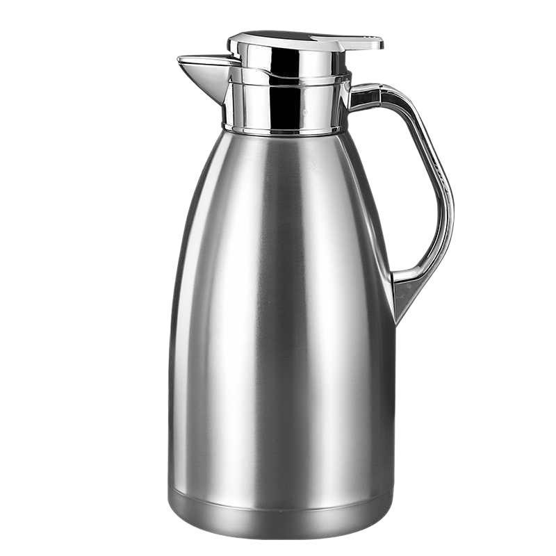 European Style 304 Stainless Steel Double-Layer Vacuum Thermos Flask, Large Capacity Roman Pot for Home Use, Anti-Scald.