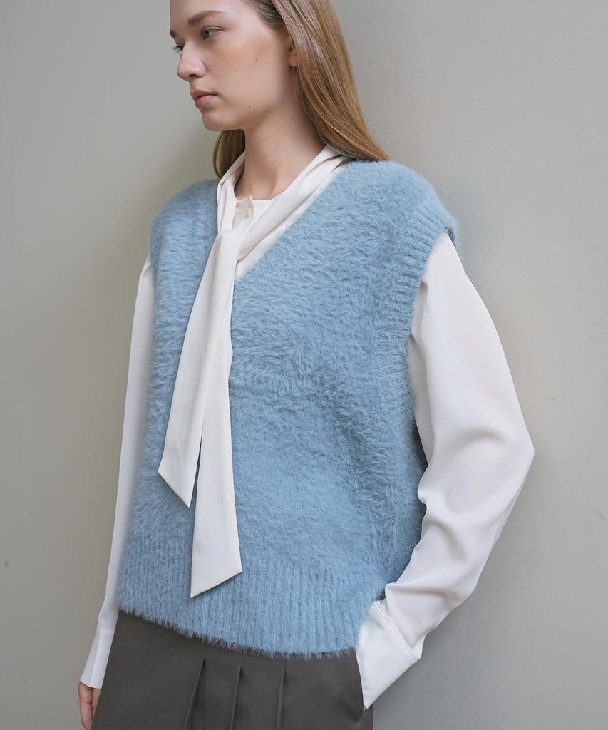 PAUL&ALICE Tie Blouse / Ivory
