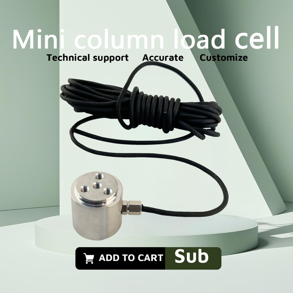 BENGBUZZYQ 0-200kg Button Load Cell Weight Sensor 2.0mV/V High Precision Compression Force Transducer for Industrial Use