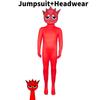 Cosplay Incredibox Sprunki Kids Adults Jumpsuits Halloween Costume Bodysuit