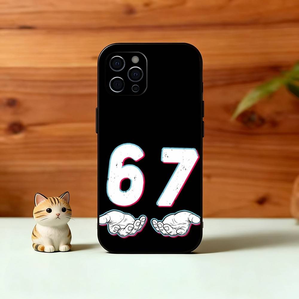 S-Six S-Seven 67 SS Phone Case Silicone Soft For IPhone 17 16 15 14 13 12 11 X XR Plus Pro Max Plus