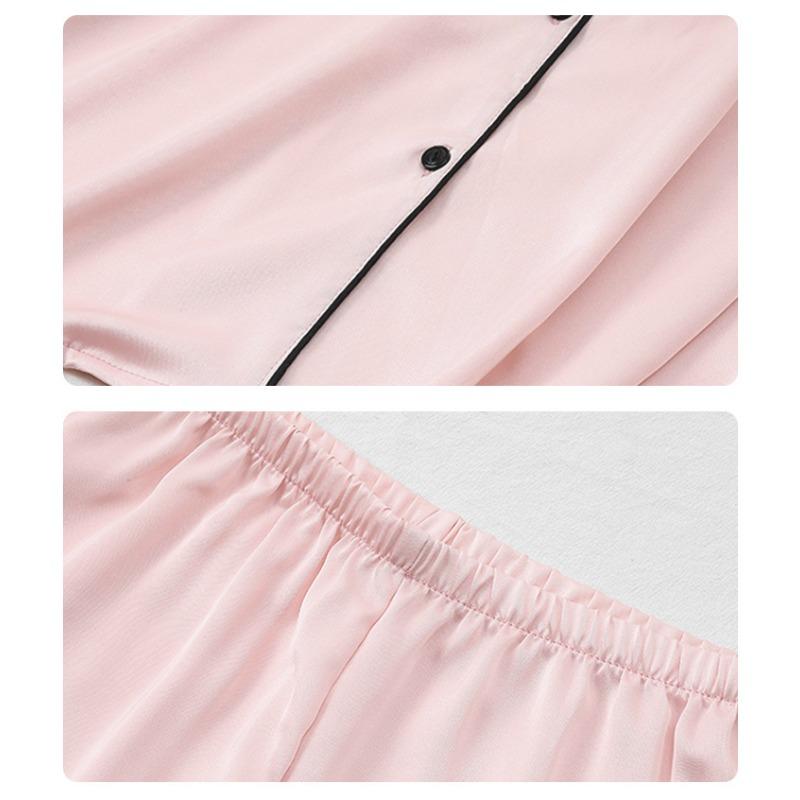 Plus Size Women's Sexy Short Sleeved Shorts Home Wear Pajamas Two Piece Set