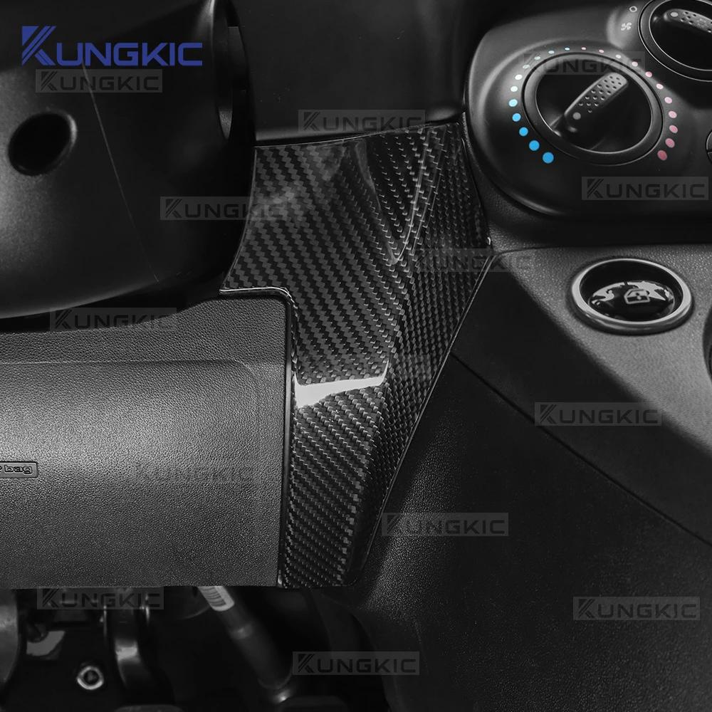 Real Dry Carbon Fiber For Abarth 595/695/595C/695C Fiat 500/500c 2016-2024 Fiat 500e 12-19 Car Cab Dashboard under Panel Trim