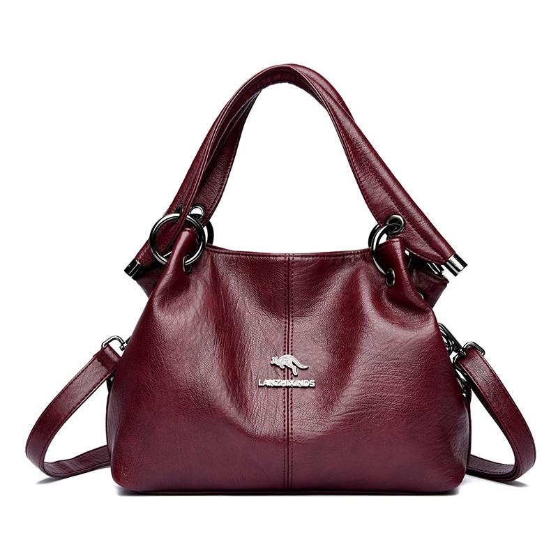 Large Capacity Messenger Bag for Women  Soft Leather Bags  Designer Brand  Feminine Bag