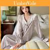 Ice Silk Sleepwear Set For Women With Breathable Fabric For Home Comfort
