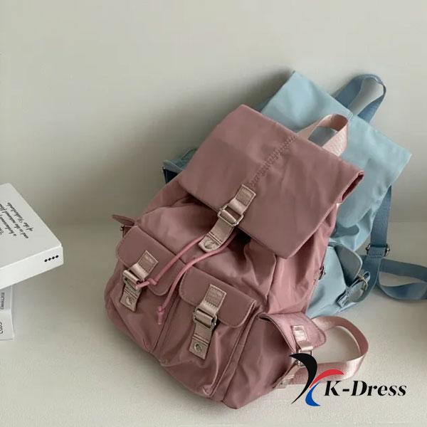 Ryggsäck med dragsko för laptop och iPad, Bärrem, Nylon, Enkel ficka