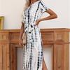 Elegant Bodycon Sexy Women's Short Sleeve Printed Dress for Women 2022 Summer Boho Party Dresses Woman Robe Femme Ladies