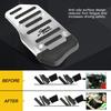 3Pcs Silver Non-Slip Brake Gas Pedals For Pad Cover Set Manual Car Universal USA