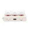 3 Key Keypad Bluetooth USB Programmable RGB Backlit 3 Key Macro Mechanical Keyboard for DIY Gaming Working White