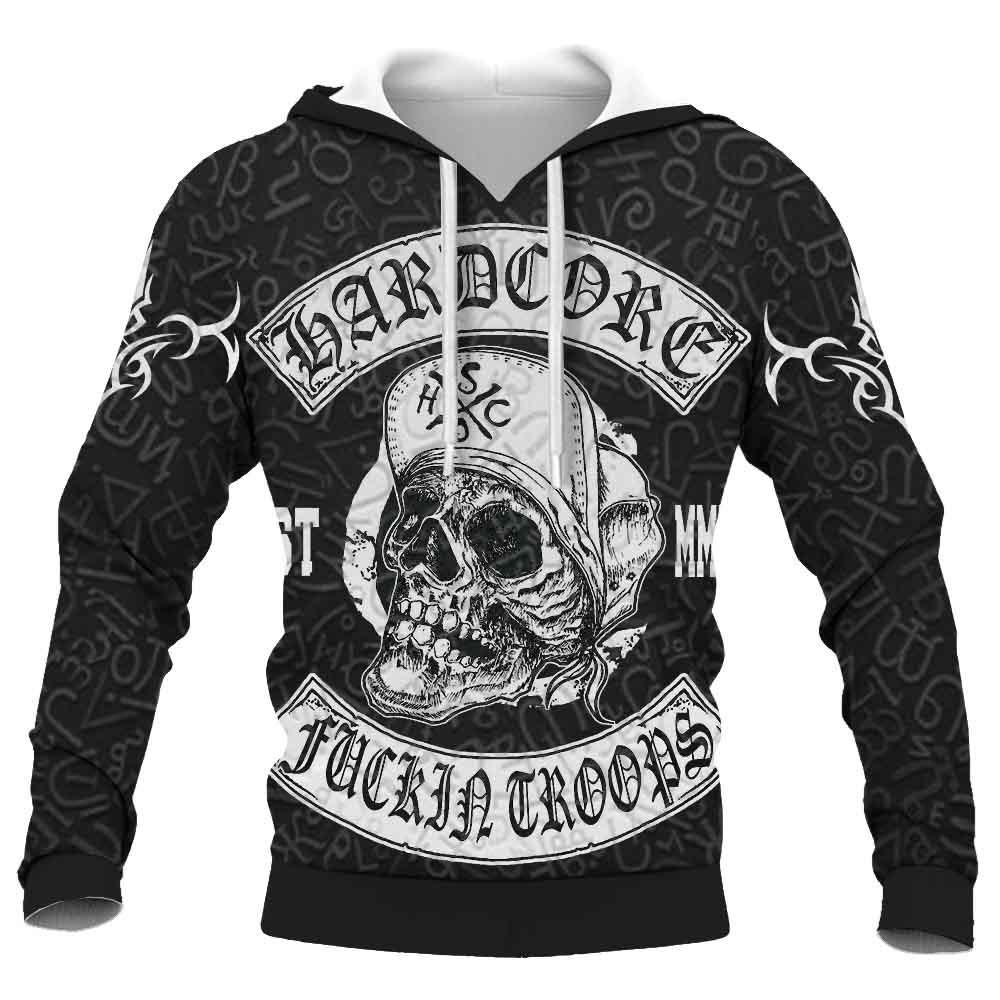 2023 New Fashion Autumn Men's Skull Hoodies 3D Printed Men Streetwear Pullover Tops Long Sleeve Sweatshirts Fashion Sweatshirt