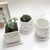 Molde de Vaso de Cimento Silicone DIY Vaso de Suculenta Redondo Quadrado Terrazzo Molde de Vaso Resina Cimento Materiais de Arte Moldes de Argila