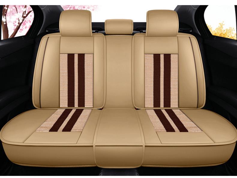 2021 Volkswagen Lavida Cross Ice Silk Seat Cushion, Cartoon Design, All-Season, Full Coverage.