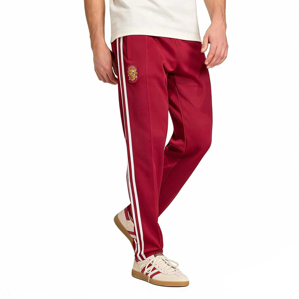 adidas Pantaloni da Tuta Originali Spagna Squadra Coll Bordeaux Uomo Fondo Rosso JZ2255
