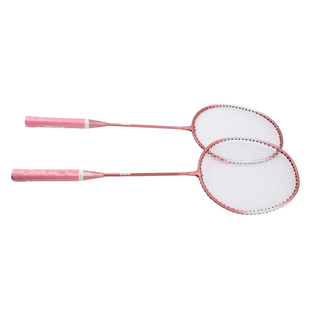 Badminton Set Iron Alloy Incrsed Ar Shock Absorption Lightweight Badminton Racket Set for Beginner Children Adults