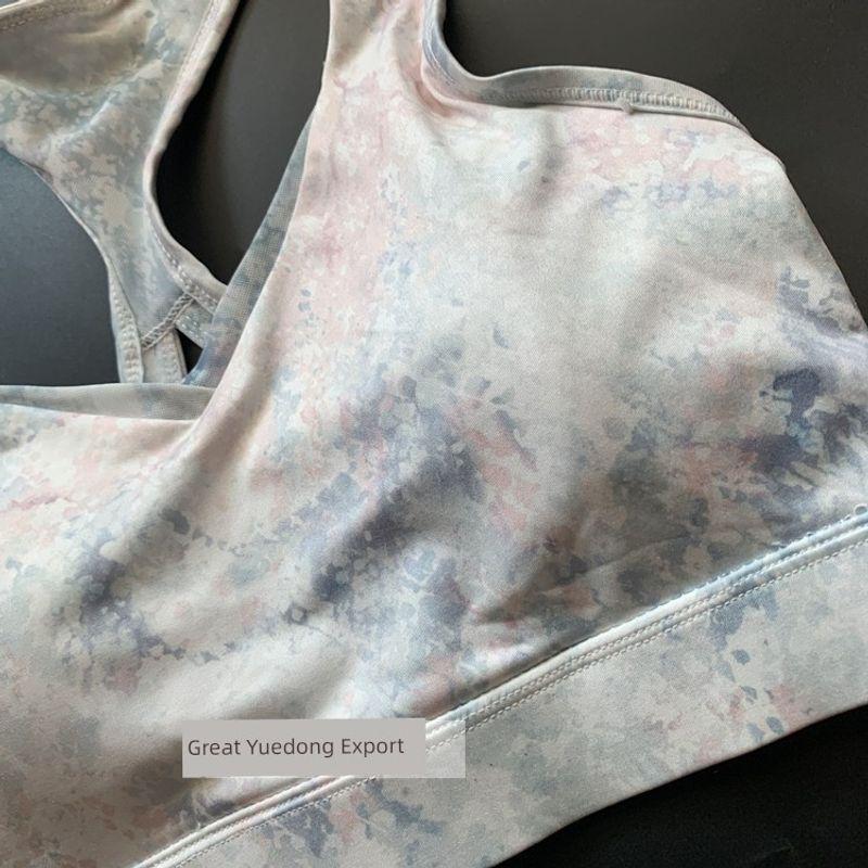 

Vest-Style Quick-Dry Large-Size Yoga Training Sports Bra L [Size Is Too Large] Flower color