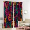 2D FLAT PRINTING 2pcs Curtains (Without Rod) Floral Garden Design (4) Easter Festival Popular Curtains&Drapes Durable Polyester