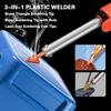 120W Plastic Welder, 5 Tips 3 In 1 Plastic Welding Kit, Plastic Repair Kit With 91pcs Welding Rods, 2-Speed Portable Gun Style Bumper Repair Kit For