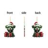 New Christmas Dog Christmas Tree Decorations Pendant Acrylic Flat Christmas Gift Decoration Pendant