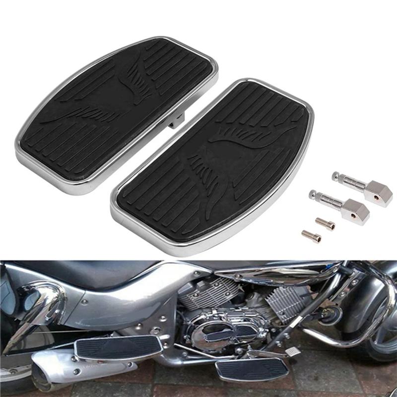 Motorcycle Universal Front Foot Rider Driver Footrest Floorboards For Honda VTX V-STAR Drag Star Suzuki Kawasaki Parts