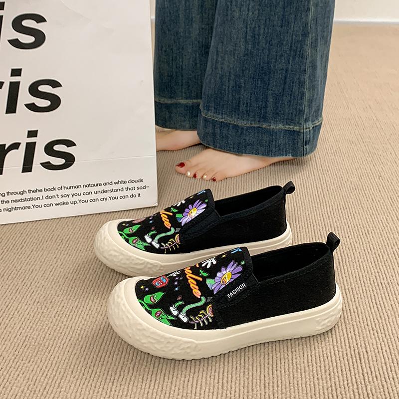 CRLAYDK Retro Women's Penny Printed Loafers Classic Driving Moccasins Casual Slip On Comfort Ladies Walking Flats Shoes