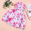 Mädchen Kleidung Baby Mädchen Blumen Hoodie Jacke Herbst Blumenmuster Reißverschluss Jacke Mantel Outwear 2-7Y