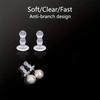50PCS Silicone Full Coverage Earplug Soft Safety Earring Back New Ear Pad  Jewelry Production