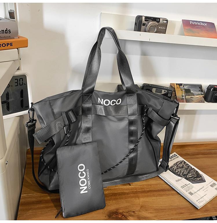 

Casual big bag women s new tote bag lightweight shoulder bag tote bag fashion nylon bag серый