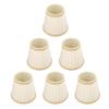6Pcs Small Lamp Shade Clip On Drum Lampshade Cloth for Chandelier Candle Bulbs Lighting Accessories