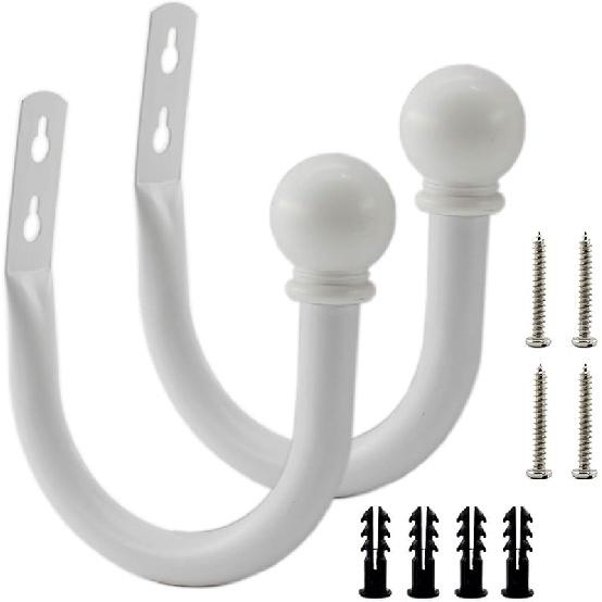 Decorative Curtain Holdbacks,ULIFESTAR Wall Mounted Window Drapery Tiebacks Hooks Drape Holdbacks Holders for Bedroom,Livingroom,Office with