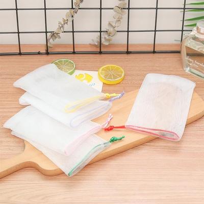 Soap Mesh Bag Bubble Net for Facial Foam Bath Soap Storage, Soft Quick Lather Design, Portable Reusable Bathroom Accessories