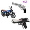 Spot MOC-22922 Pistol 134654 Motorcycle 191904 Pistol Small Particle Assembly Building Blocks Educational Toy Model Gift Set Orn