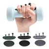 1 Pair Anti-Slip Silicone 3-Finger Workout Grips Hand Palm Protection Dumbbell Deadlift Pull-Up Grippers Gym Training Exercise Fingerless Gloves