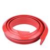 1.5mCelsius4.9ft Carbon   Soft Rubber Car Rear Roof   Spoiler Wing Lip Sticker Red