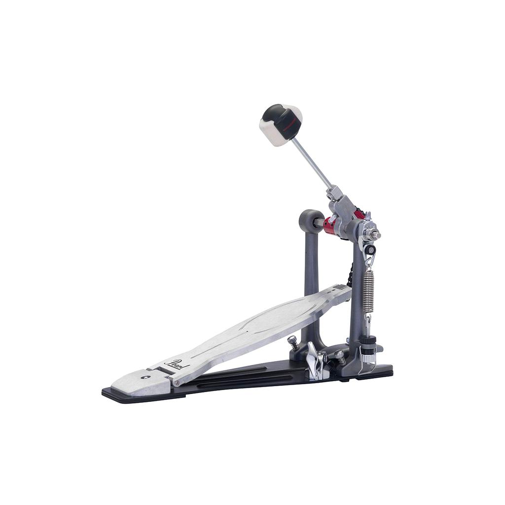 Pearl Eliminator Solo Drum Single Pedal with Eccentric Cam Control Core and Quad "Red" Beater, P-1030R