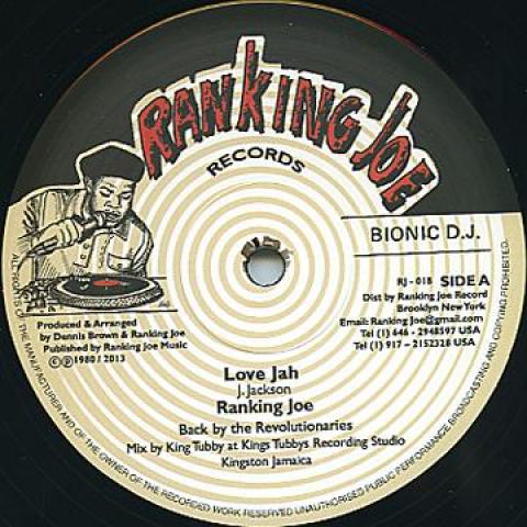 

12inch Record RANKING JOE - Love Jah / Love Jah Dub; Ray Symbol RJ018 Ranking Joe UK 1980 UK Reggae, Ska & Dub