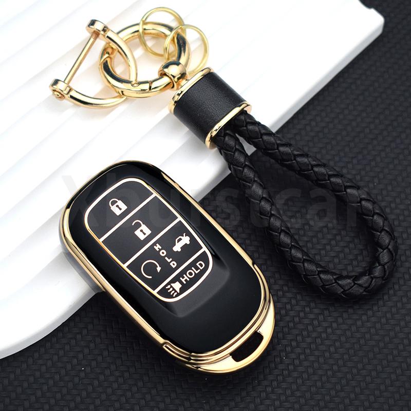 4 5 Buttons Soft Tpu Car Key Case Cover Auto Shell Fob Holder For Honda Civic Accord Hr-V Cr-V Crv Accessories