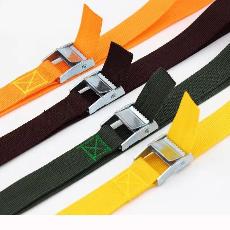 3/4m Zinc Alloy Ratchet Tie Down Strap Car Roof Rack Cargo Lashing Belt Vehicle Load Binding Rope with Buckle
