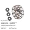 Brass Retro Distressed Tortoiseshell Sancai Handheld Zhouyi Bagua Stress Relief Play Piece