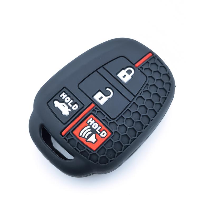 4-Tasten Silikon Auto Schlüsselhülle Abdeckung Fob Tasche Für Toyota Prius Rav4 Camry Corolla 2014 Schale Schutz Zubehör