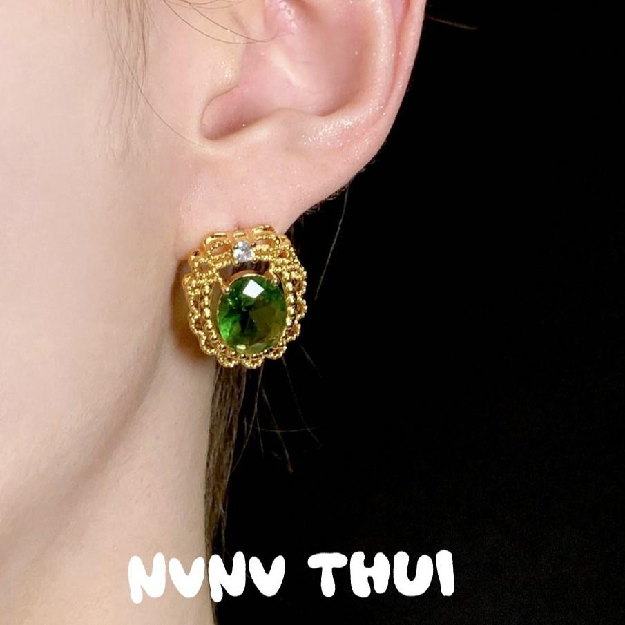 Jewelry, Fruit Tip Bag, Rainbow Gemstone Necklace, Banquet Haute Couture, Water Lily Flash Diamond Brooch, Earring Set.