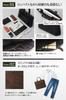[Register] Briefcase Business Bag, A4 Size, Slim, Men's and Women's, Saffiano Smooth, Black and Brown, 569 Black